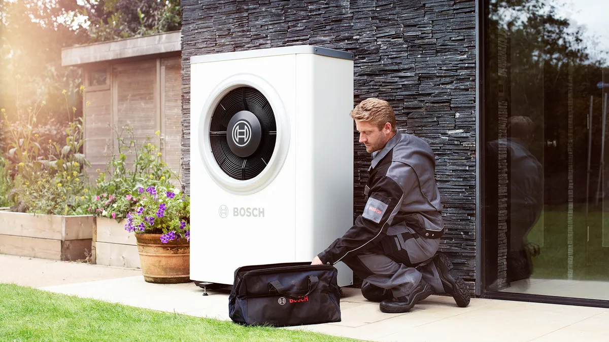 Eco Heat engineer carrying out Air Source Heat Pumps work in Kent
